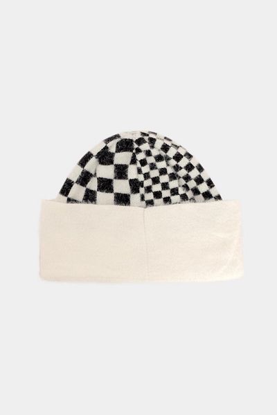 Perspective Black and White Color Women's Beret