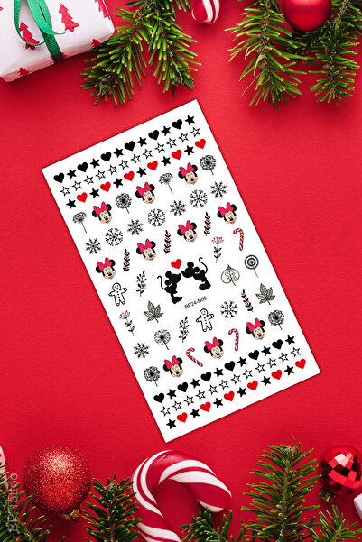 BP Tattoo Minnie Yıldız Kokina Tırnak Dövmesi Nail Art