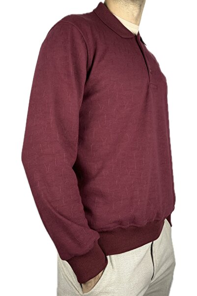 APT PRESTIGE Erkek Kırmızı Kışlık Cepli Kalın Regular Selanik Kazak