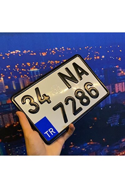 İN3DEX Tek Adet Vernikli Motor Plaka