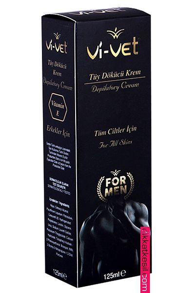 Vi-vet Vivet 125 Ml Cream Hair Remover - Men8697422251220