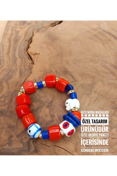 bizizmoda Cam Bodrum Boncuk Charm Murano Nazar Boncuk Bileklik Nazar Boncuklu Bileklik