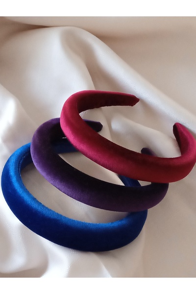 zeynep 3-Piece Velvet Crown Set with Azbomb