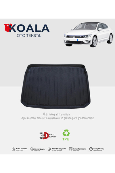 KoalaOtoTekstil Volkswagen Passat Sedan b7 (2011-2014) 3d Bagaj Havuzu