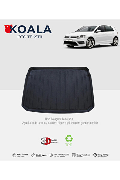 KoalaOtoTekstil Volkswagen Golf 7 Hatchback (Alt Bagaj) (2012-2020) 3d Bagaj ...
