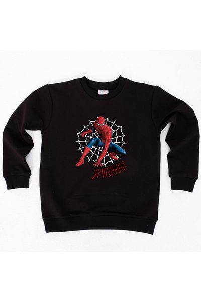 SPIDERMAN Hanorac pentru copii din țesătură de bumbac spiderman imprimat