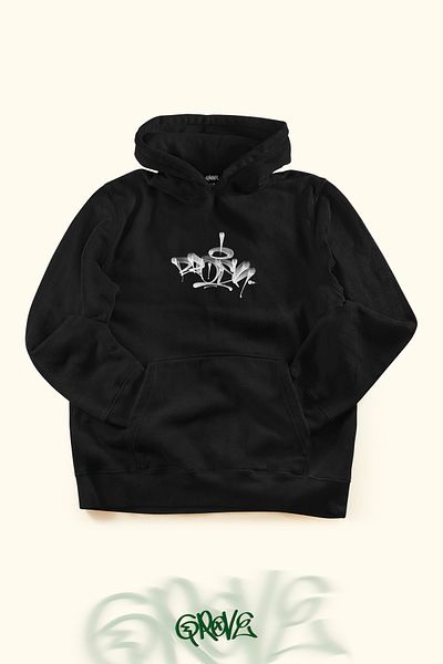 Grove Fashion La Haine Protest, imprimat față și spate, unisex, supradimensionat, cu glugă, cu 2 fire, cu glugă