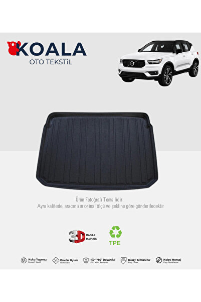 KoalaOtoTekstil Volvo XC40 (2017 ve Sonrası) 3d Bagaj Havuzu