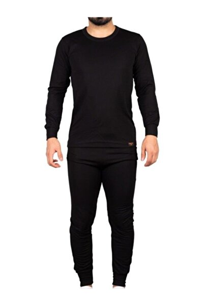 jilly jo Set de lenjerie termică unisex cu fund negru și cadou cadou