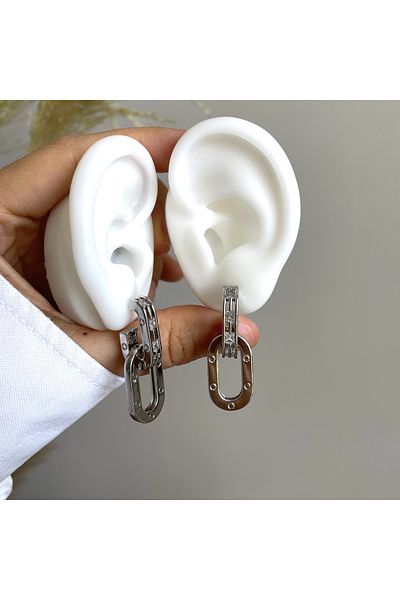 neslyaccessories سلسلة VIP غير مشوهة أقراط نموذج العلامة التجارية عالية الجودة