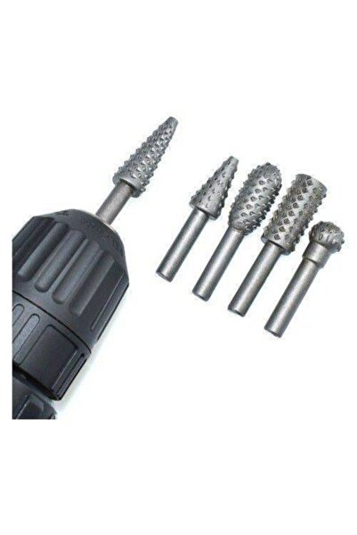 mrtbilisim Matkap Için Ahşap Ve Su Kabağı Oyma Uç Takımı 6 mmAhşap Aşındırıçı Freze Uç Seti Yontma Seti