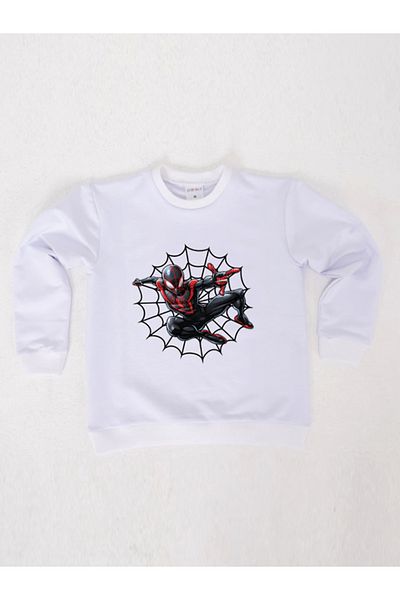 SPIDERMAN Hanorac pentru copii din țesătură de bumbac spiderman imprimat