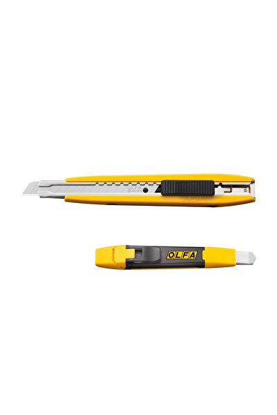 Olfa : Emniyetli Bıçak Kırma Gövdeli Dar Maket Bıçağı : 9 mm