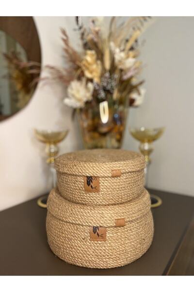 ASL CONCEPT سلة خوص الجوت 25x11/ 20x9