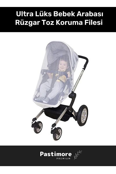 Pastimore Premium Series Elastic Stroller Mosquito Net Compatible with All Cars Tulle Fly Screen Baby Stroller Mosquito Net