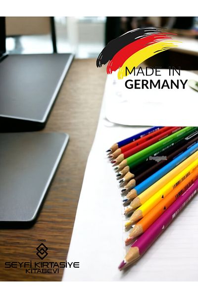 SEYFİKİRTASİYE 12 COLORS DRY PAINT PEN GERMANY PRODUCTION HIGH QUALITY COLOR PIGGENTS STAEDTLER