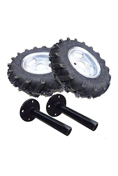 Genel Markalar Yağmur Çapa Makinası Teker Takımı Aks Jant Lastik Civataları Ile Beraber 400x8 Ebatlı