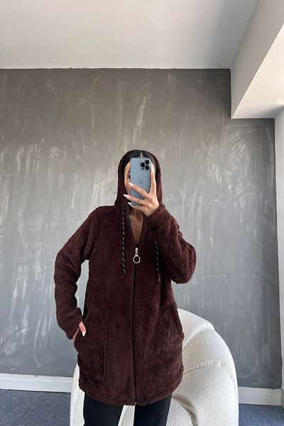 LİLA İSTANBUL Hooded Plush Fleece (Standard Size S/M/L/XL Size Compatible)