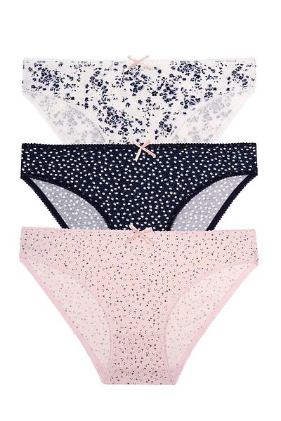 SUWEN 3-Piece Patterned Slip Panties