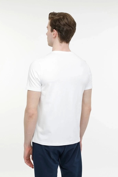 lumberjack Ct110 0 Yaka Erkek Tshirt - Beyaz
