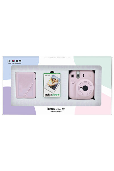 Fujifilm Instax mini 12 Pembe Fotoğraf Makinesi 10'lu Film ve 28'li Mini Albü...