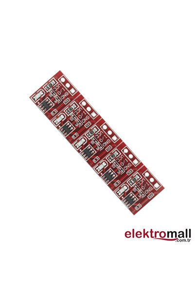 ELEKTROMALL Ttp223 Kırmızı Dokunmatik Sensör Modülü- 1 Adet