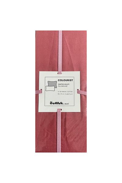 Özdilek Dark Coral 2-Piece Pillow Case - 50x70 cm