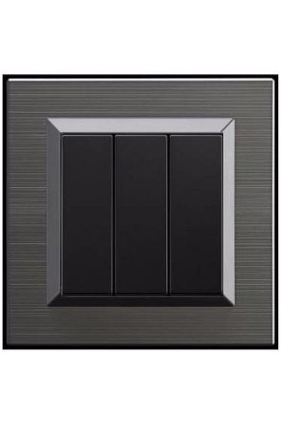OVİVO Ovivo Quantum Magnetic Gray+Black Triple Key + Frame Included - 1 Piece