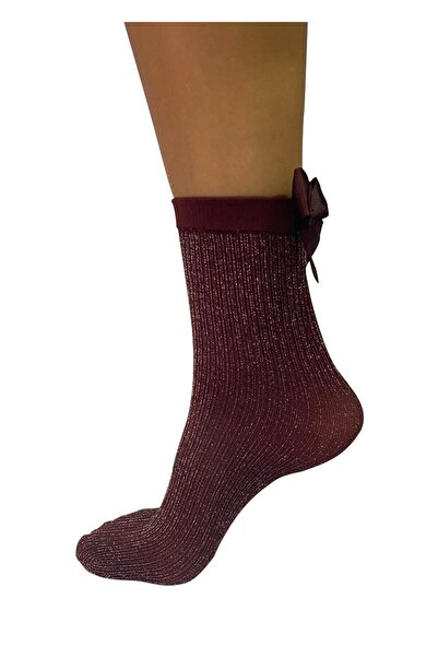SUWEN Elegantní ponožky Lurex