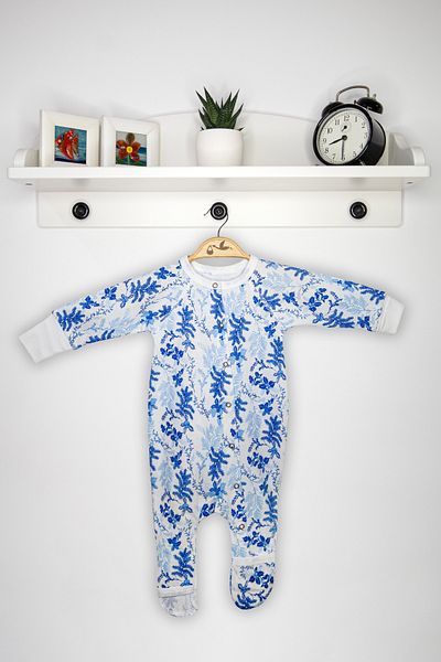 Newborn Fashion Club Long Sleeve Jumpsuit with Booties & No Booties