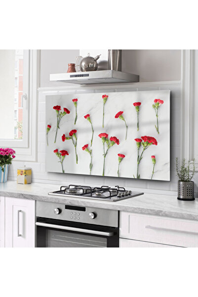 PRATİK DEKOR Protector din sticlă pentru spatele aragazului Protector încorpo...