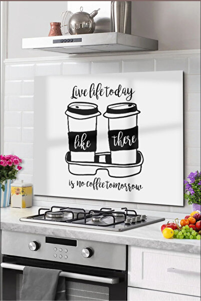 PRATİK DEKOR Protector din sticla pentru spatele aragazului Protector pentru ...