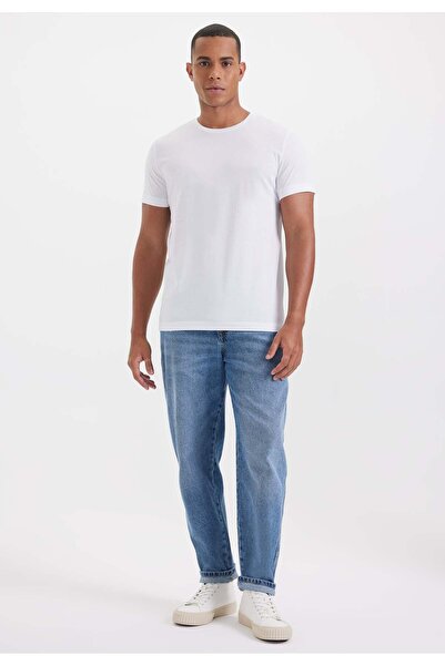 WESTMARK LONDON White 2-Piece Crew Neck Regular Fit 100% Cotton Men's T-Shirt DANIEL