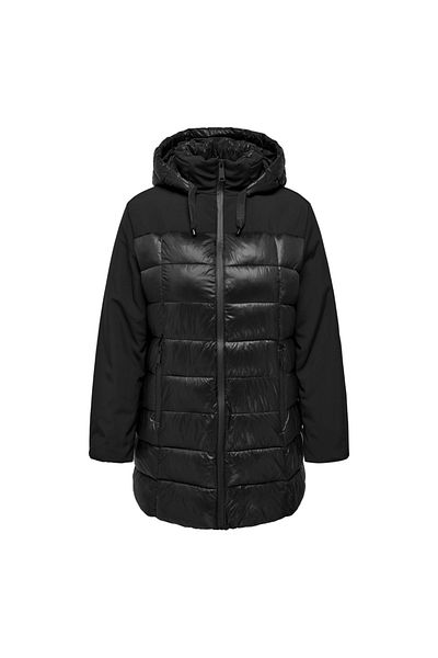 ONLY Black Women's Coat Carsophie Mix Puffer Otw
