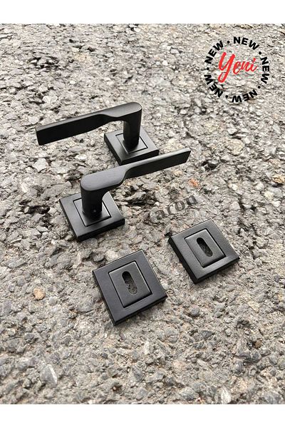 ARON NEW SIDE HANDLE ROOM TYPE SQUARE RODGE (MATT BLACK) DOOR HANDLE ALUMINUM / STEEL