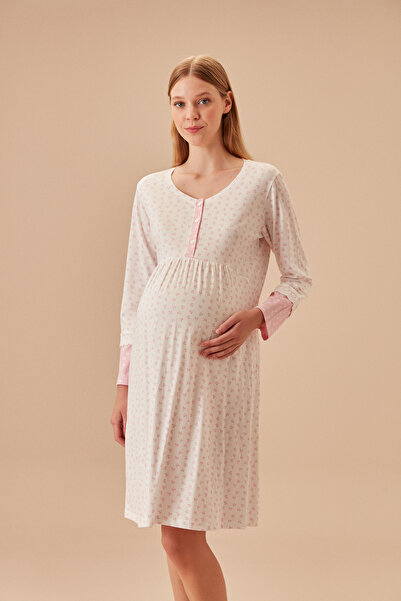 SUWEN Mašličková těhotenská noční košile