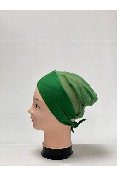 AWAM SILK Awam Silk Tulle Cross-Laced Combed Cotton Bonnet