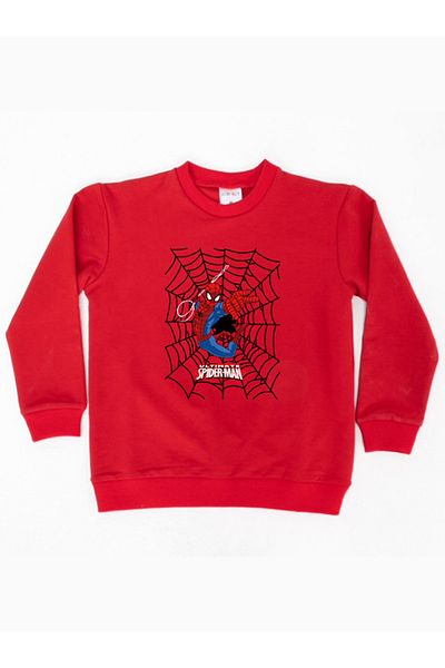 SPIDERMAN printed spiderman cotton fabric children's sweatshirt