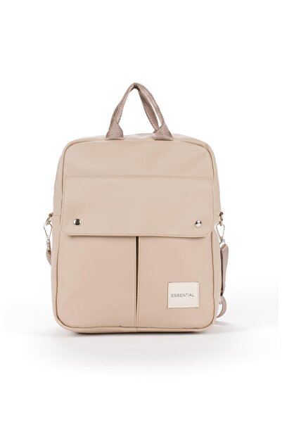 citycenterfashion Rucsac de damă din material satinat Rucsac cu mai multe com...