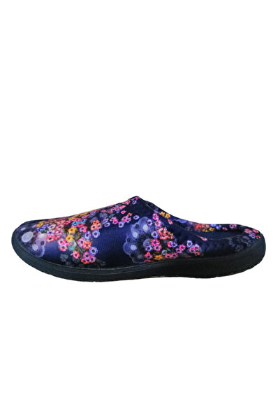 GEZER Γυναικείες παντόφλες εσωτερικού χώρου με μπλε ναυτικό ροζ λουλούδι με εξαιρετικά ελαφριές καθημερινές παντόφλες