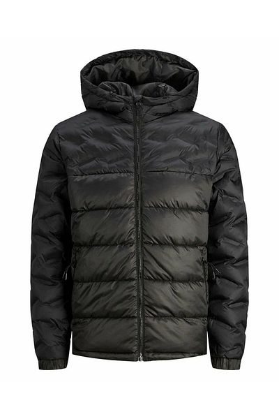Jack & Jones Jack&Jones Jorheat Men's Hooded Coat-Black 12238903