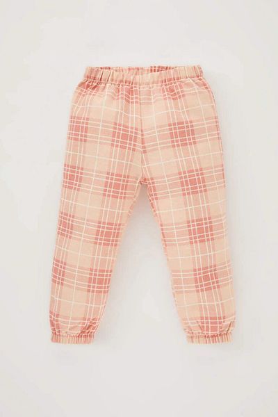 DeFacto Baby Girl Checkered Long Sleeve Flannel Pajama Set
