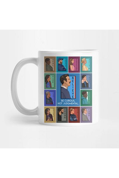 Pixxa Be Curious, Not Judgmental - Ted Lasso Mug