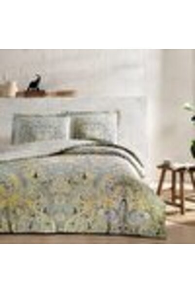 Taç تاج - طقم غطاء لحاف مزدوج من الساتان جيزيل كريمي