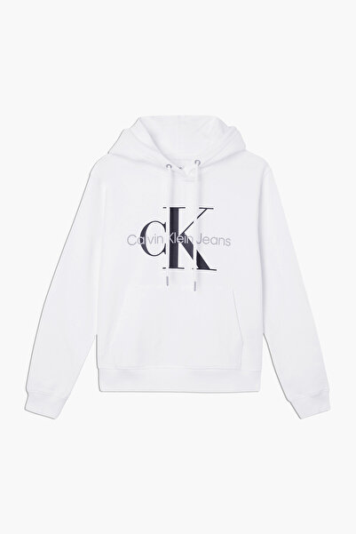 Calvin Klein Kapüşon Yaka Beyaz Kadın Sweatshırt J20j219141yaf