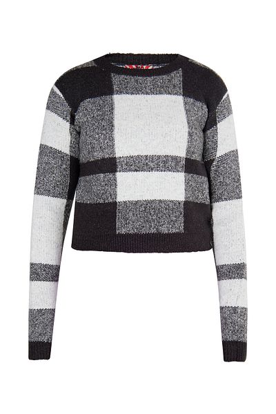 myMo ROCKS Strickpullover – Spitzendetail