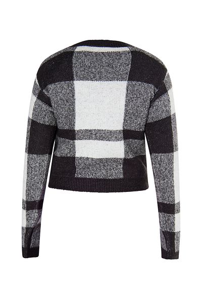 myMo ROCKS Strickpullover – Spitzendetail