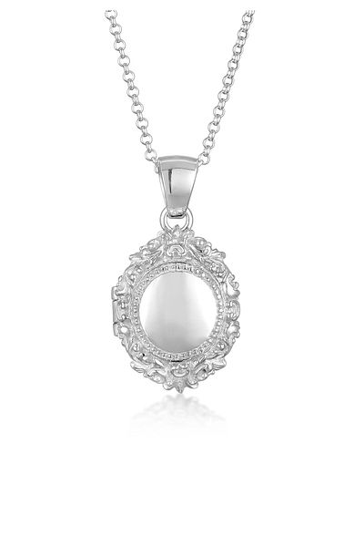 ELLI Halskette Amulett Medaillon Ornament 925er Silber