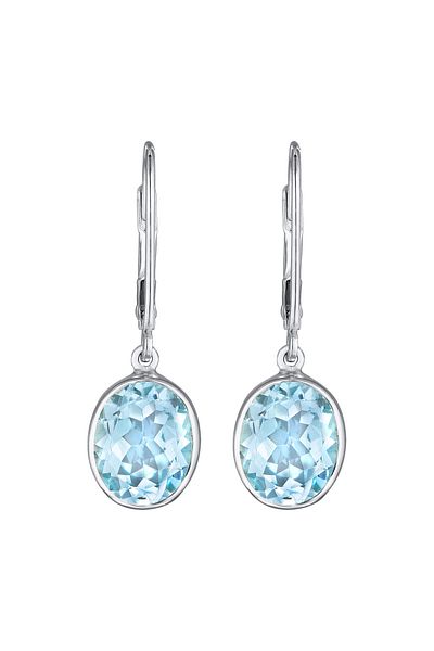 ELLI Ohrringe Topas Elegant Funkelnd 925 Silber