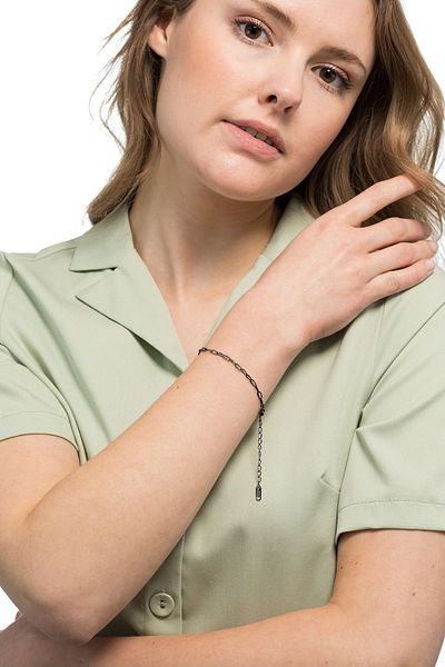 Heideman Gliederarmband Lana schwarz farben Basic